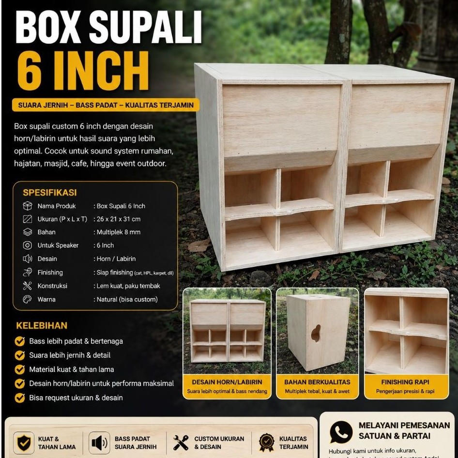 BOX SUPALI 6 inch