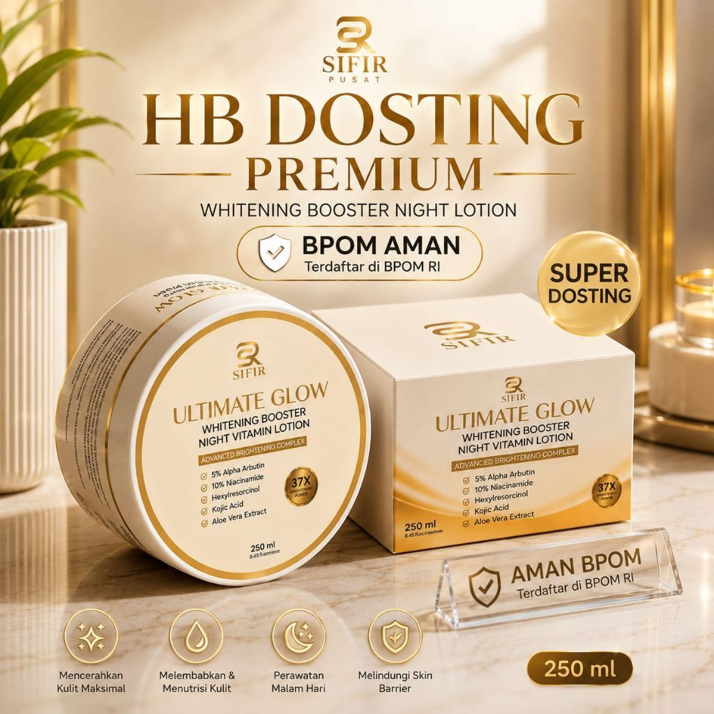 SIFIR Night Vitamin Lotion | Ultimate Skin Whitening Lotion | HB Ultimate Glow Dosting Pemutih Badan