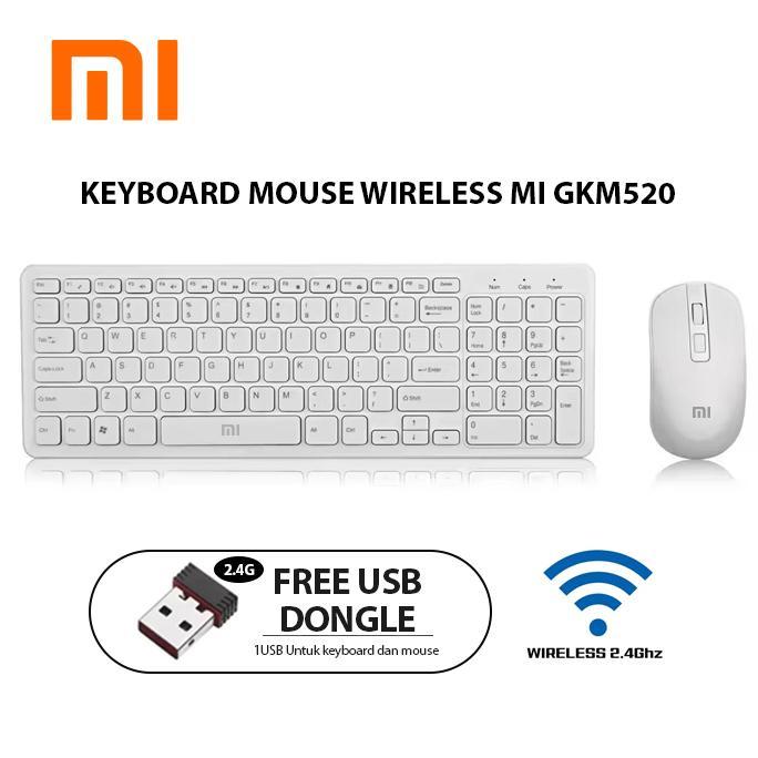 Paket Set Keyboard Wireless + Mouse Wireless XIAOMI MI GKM520