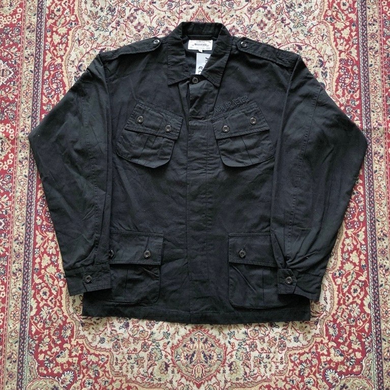 Modified jungle tropical jacket Vintage Military Jungle slant pocket jacket j049