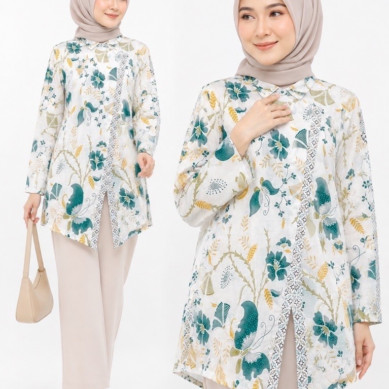 Blus Batik Wanita Lengan Panjang. Blazer Batik Wanita, Batik Wanita, Blazer Batik