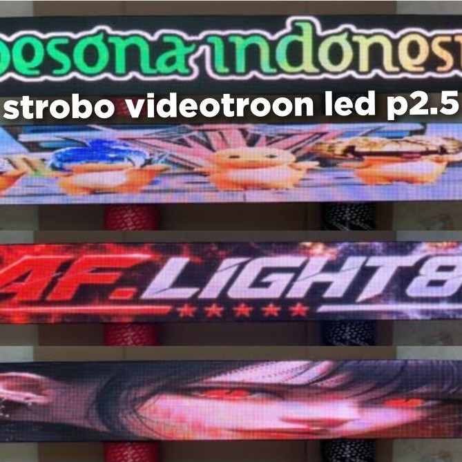 Strobo running texs videotroon p2.5 Rgb Elf 12/24 volt