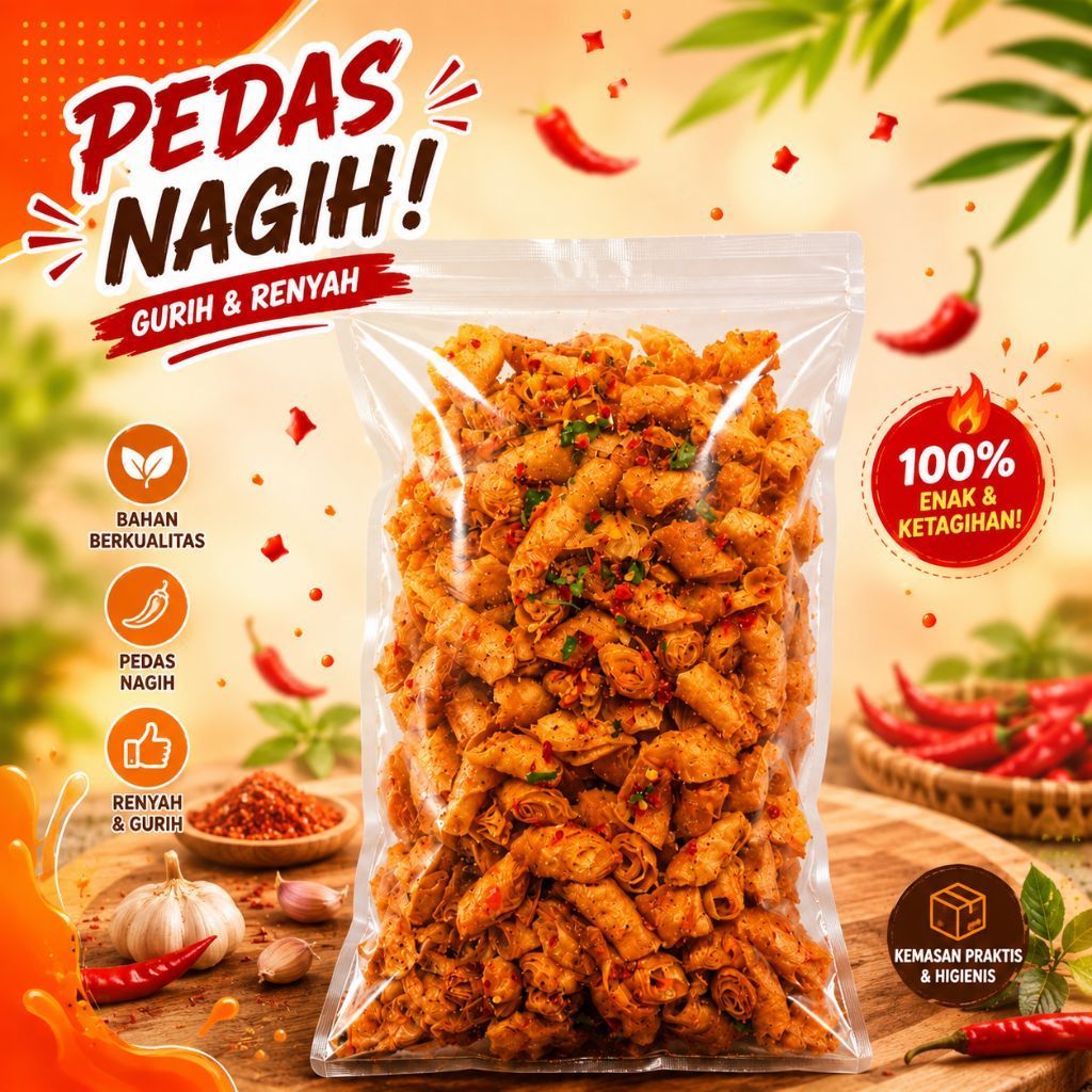 Lumpia Kering Pedas Gurih