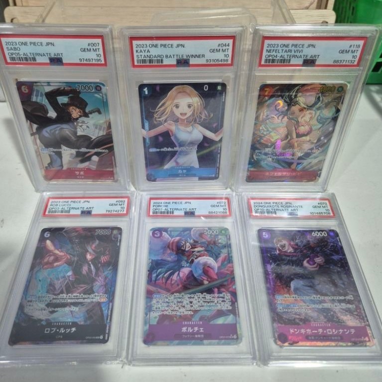 Slab PSA kartu one piece