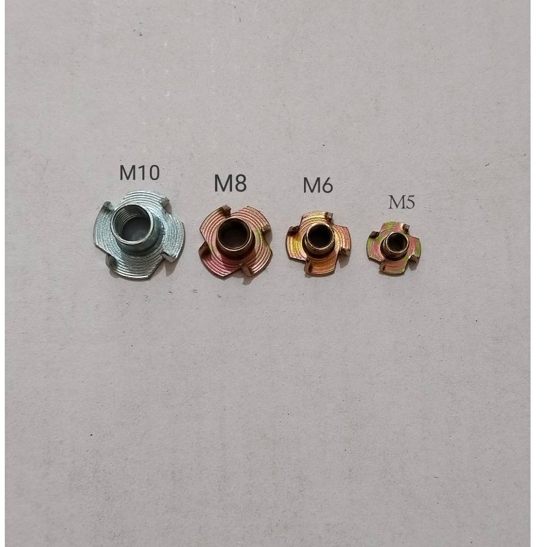 {5Pcs} Mur Cakar T Nut / Baut Cakar M5 M6 M8 M10