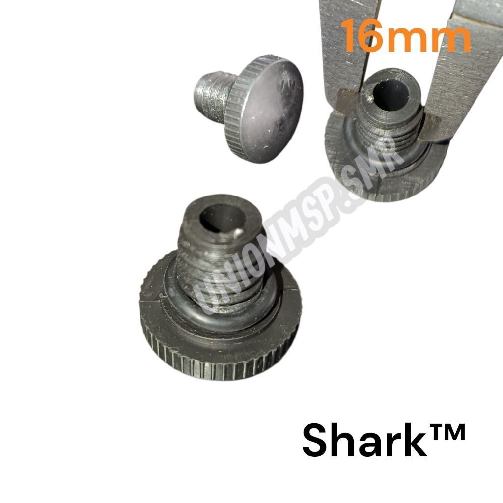 Baut Drat Oli 16mm Mesin Kompresor Angin Shark Ori Oil Drain Plug Original