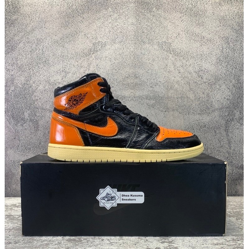 Sepatu Second  Jordan 1 Retro High Shattered Backboard 3.0 Size 42, insole 27 cm Original Guarantee 