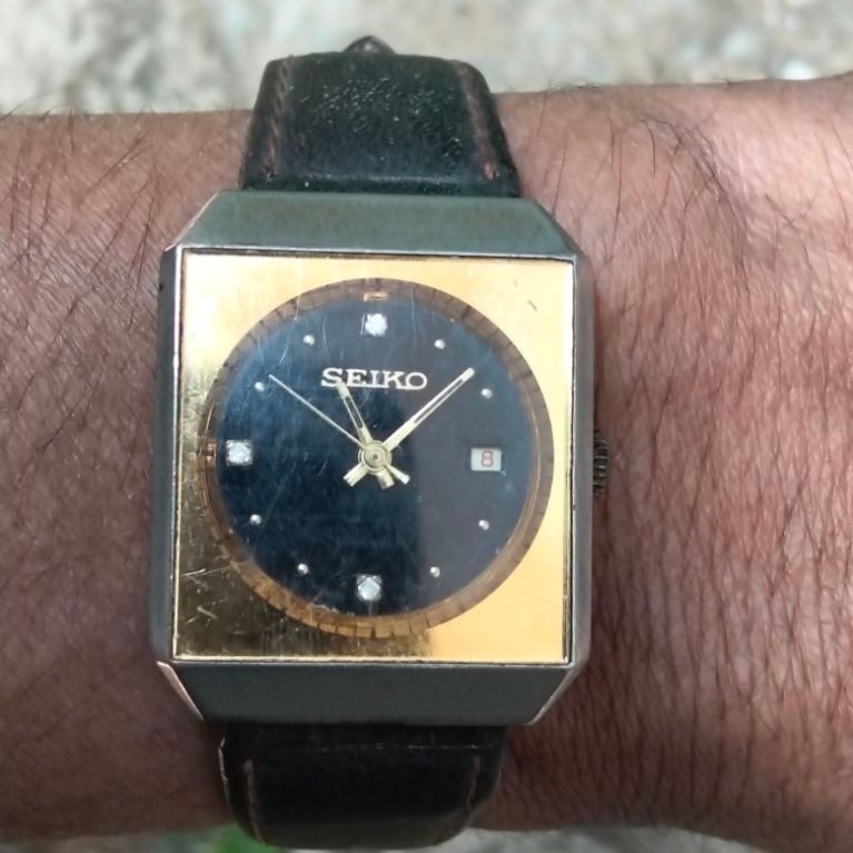 Seiko Crystal Tank Square Manual Winding