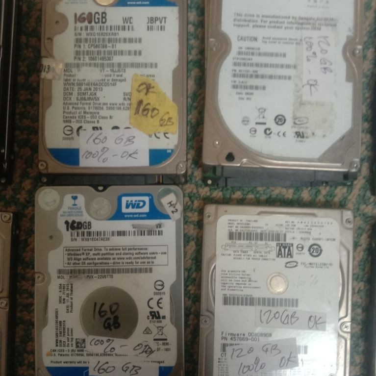 HDD Hardisk Laptop - 120 GB - Sentinel 100%