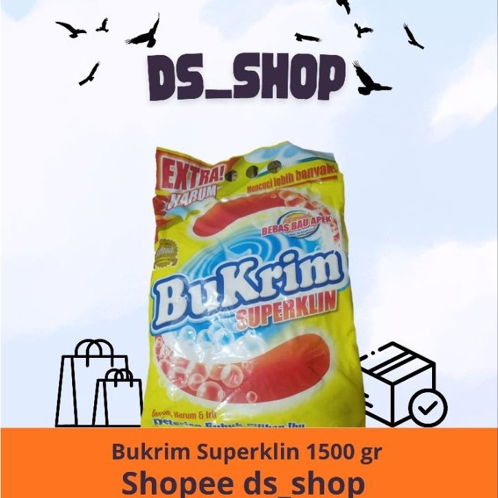 BUKRIM SUPERKLIN DETERJEN BUBUK 1500GR