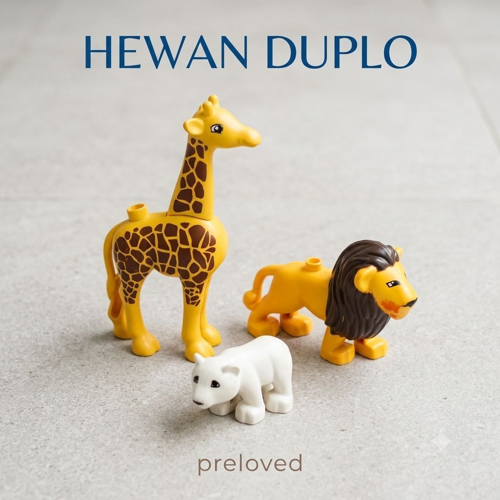 (bekas) karakter hewan Lego Duplo Ori dan No Brand (NB)