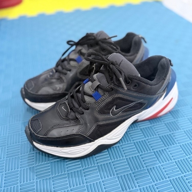 Sepatu Nike M2K Tekno Dark Grey Racer Blue 42 / 26.5 cm