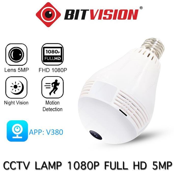 Inti- L31 Kamera Cctv Lampu Ip Wireless Panorama Fisheye 360 (Bohlam / Bulb)