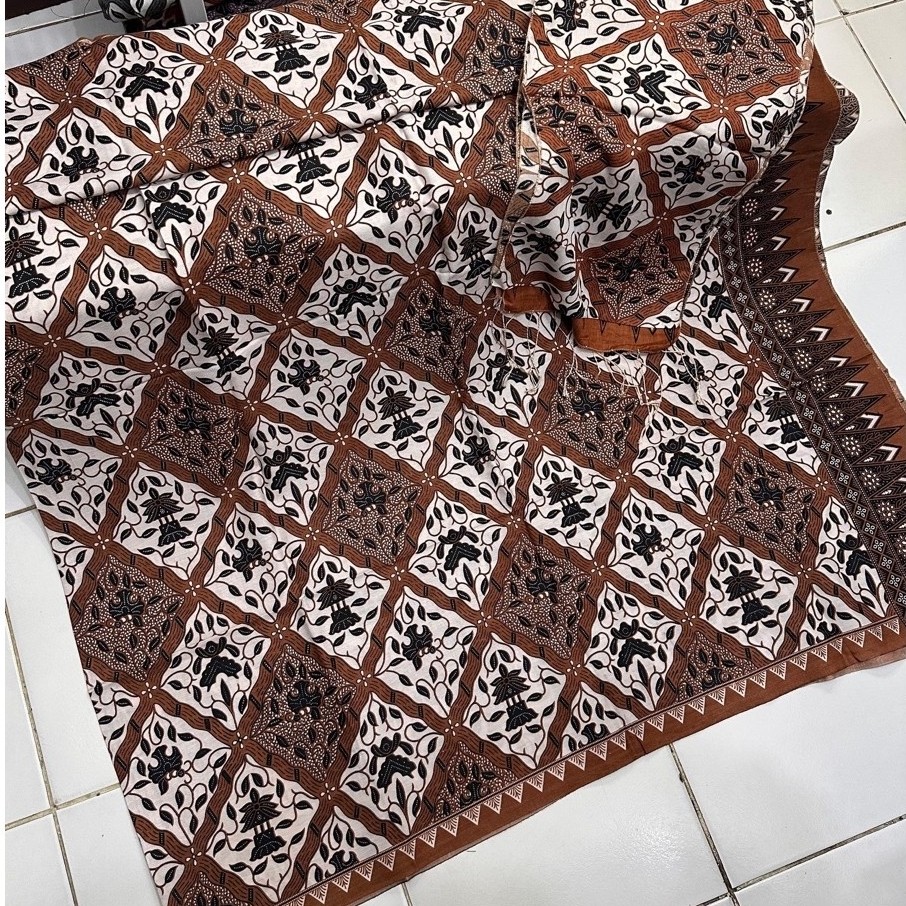 Kamen sutra Paris set selendang kamen batik sutra Paris set selendang
