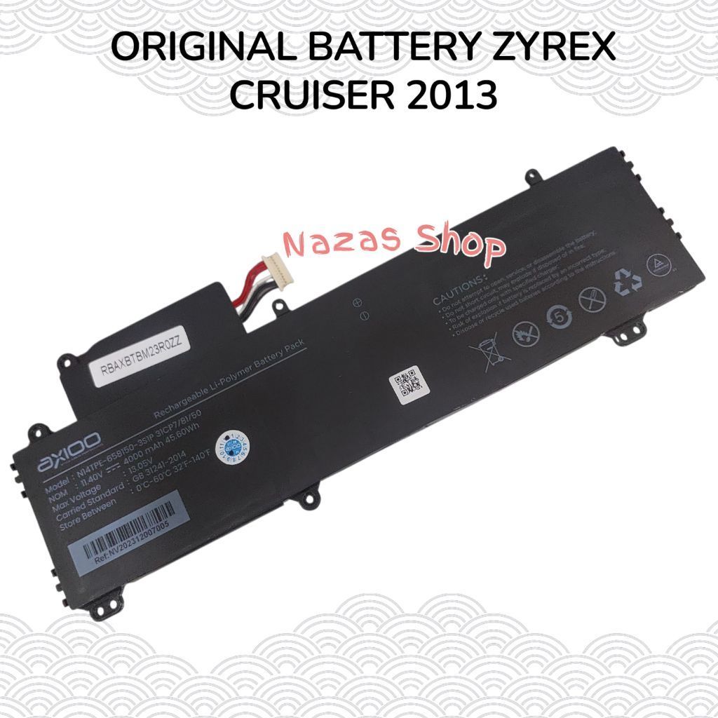Battery Baterai Zyrex Notebook Cruiser 20 ORG Model N14TPE