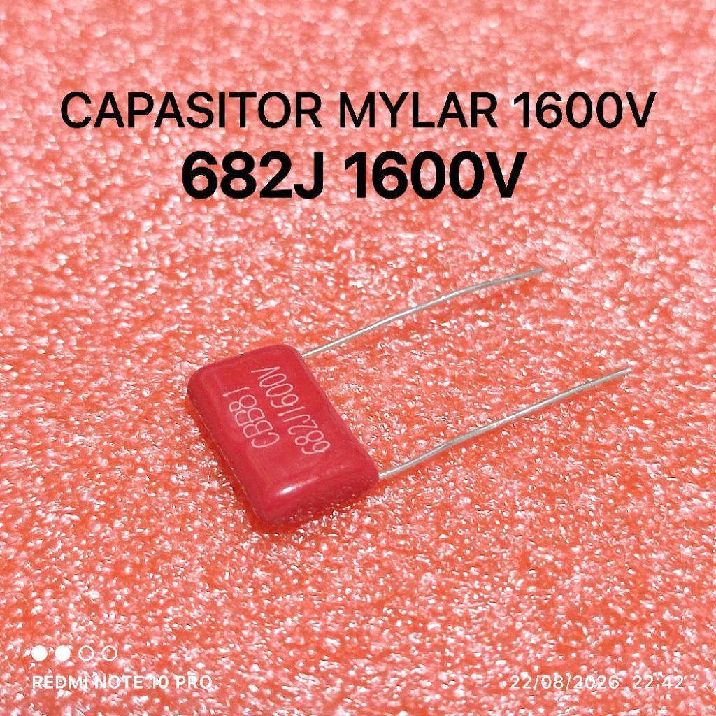 KAPASITOR MILAR 682 1600V MYLAR 682J 1600V 1.6KV