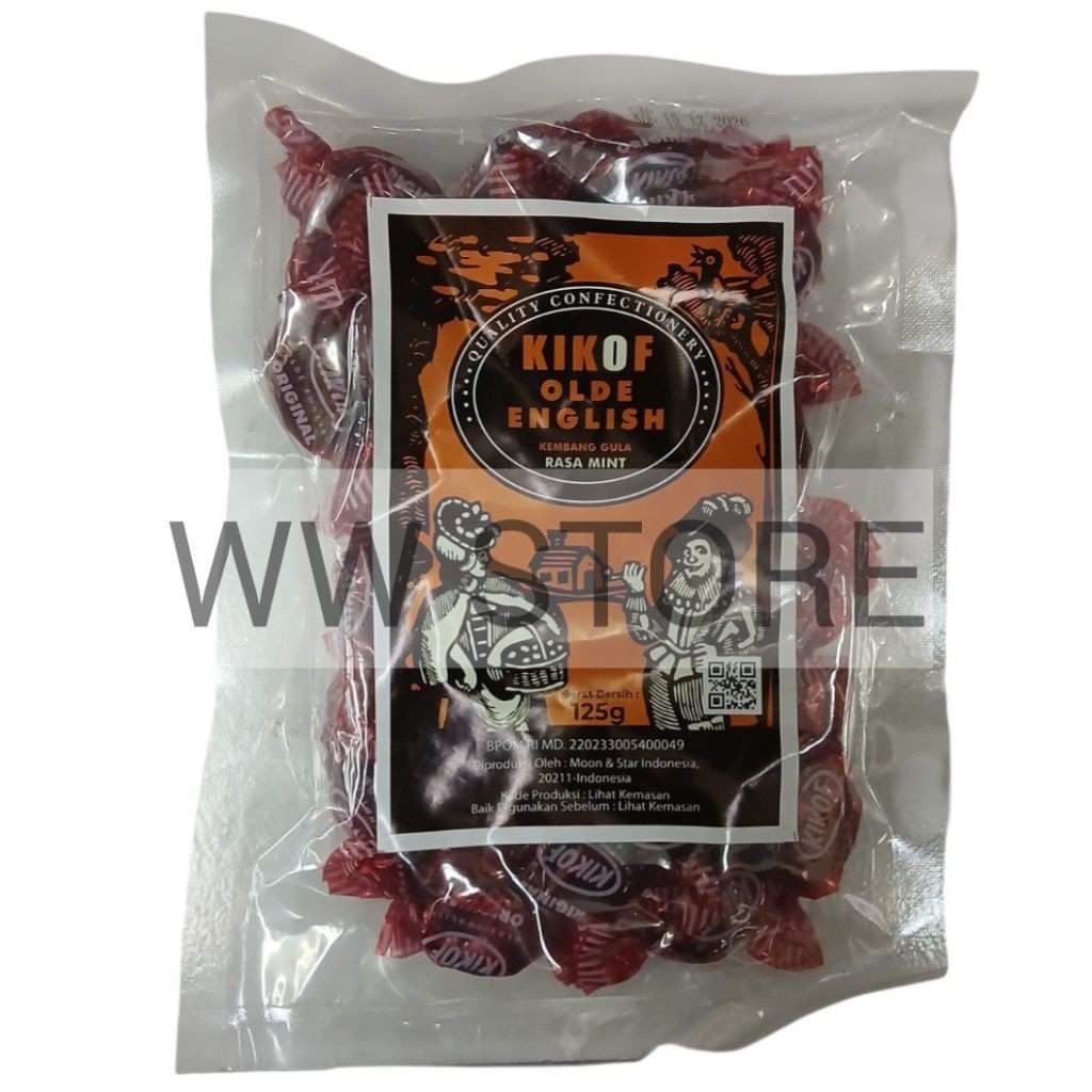 Permen kembang gula rasa mint pelega & penyegar tenggorokan untuk batuk QUALITY CONFECTIONERY KIKOF 