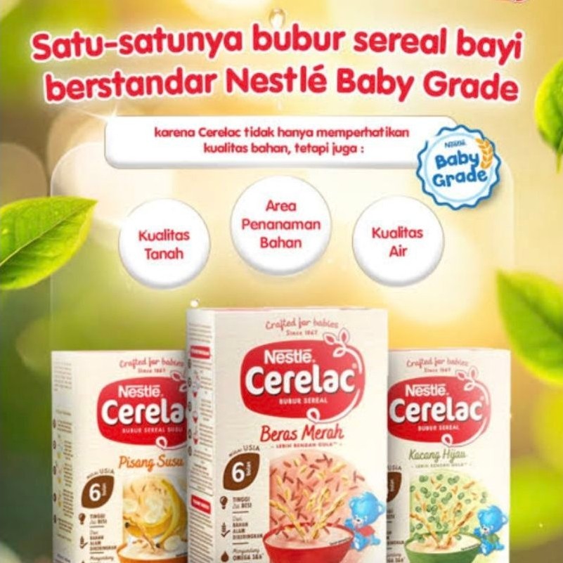 Nestlé Cerelac Bubur Bayi Instant 120g - BERAS MERAH