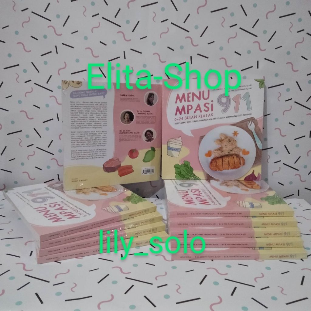 Buku Menu MPASI 911, dijamin original langsung dari penerbit.