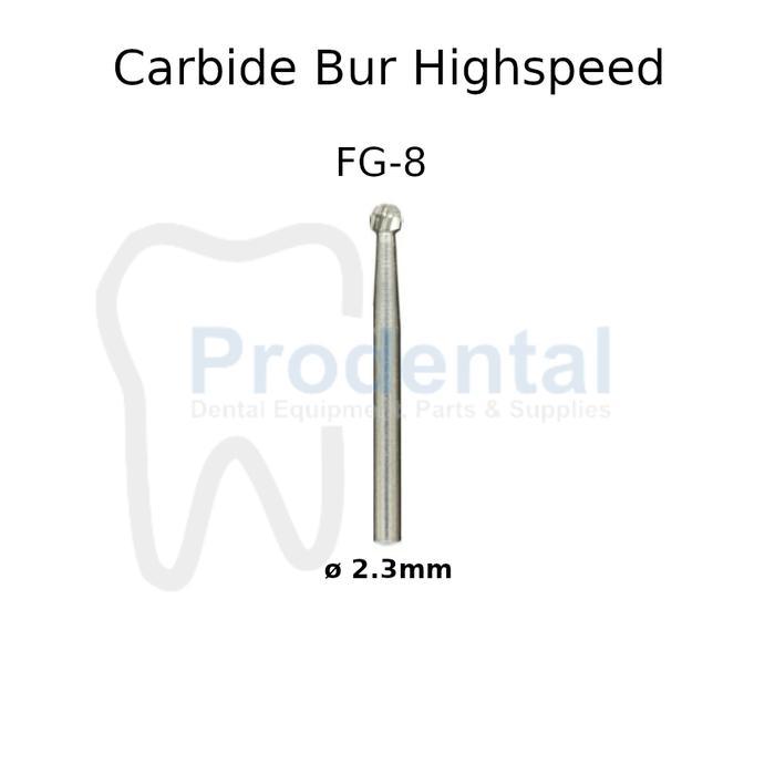 Dental Tungsten Carbide Bur High Speed Round Bur Gigi FG-8