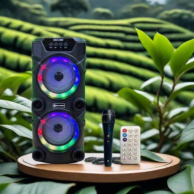 GRASSSTEKNO Speaker Bluetooth Bass Besar Speaker Bluetooth Portabel MKC 999