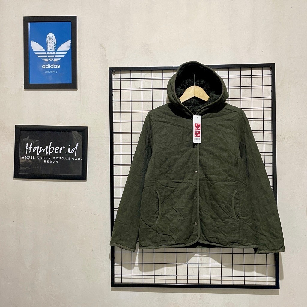 Uniqlo Quilted Lapis Bulu Fleece