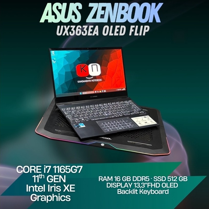 Asus Zenbook UX363EA OLED i7 1165G7 16GB 512GB Flip