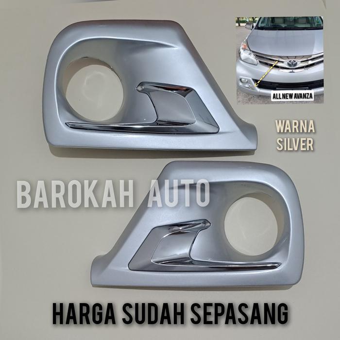 Cover Fog Lamp / Ring Foglamp All New Avanza 2012 2013 2014 Silver Original Dan Terpercaya