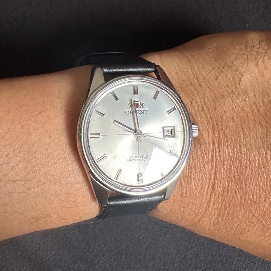 ORIENT Jam Tangan Klasik Automatic 21 Jewels Kulit Handmade Diameter 37mm