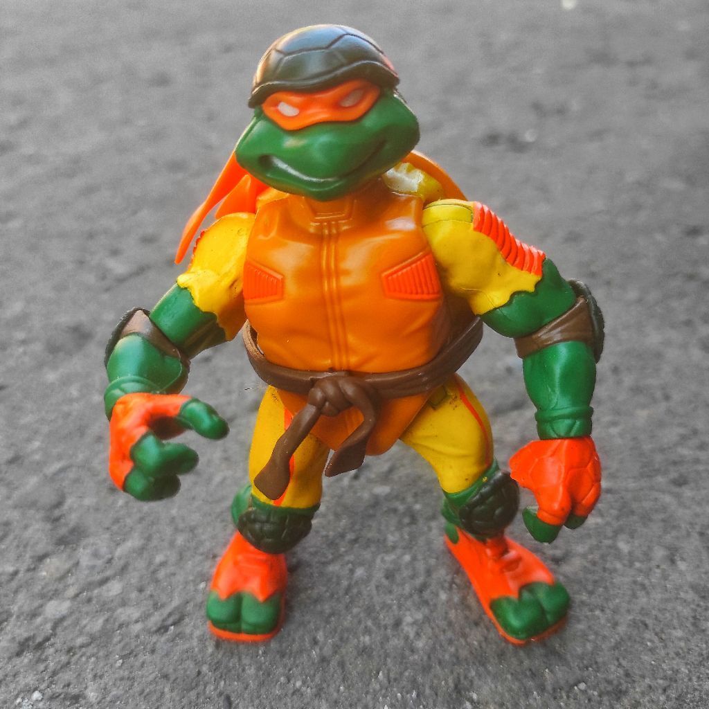 PLAYMATE THRASHIN 2003 TMNT MIKE MICHAELANGELO TURTLES KURA KURA NINJA ACTION FIGURE ANIME