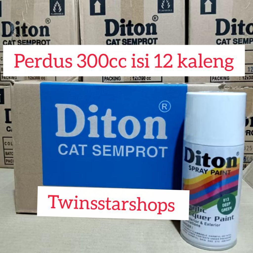 Pilok Pylox Cat Diton 300cc Perdus Deep Green 813 Hijau Tua Glossy Mengkilap Spray Paint