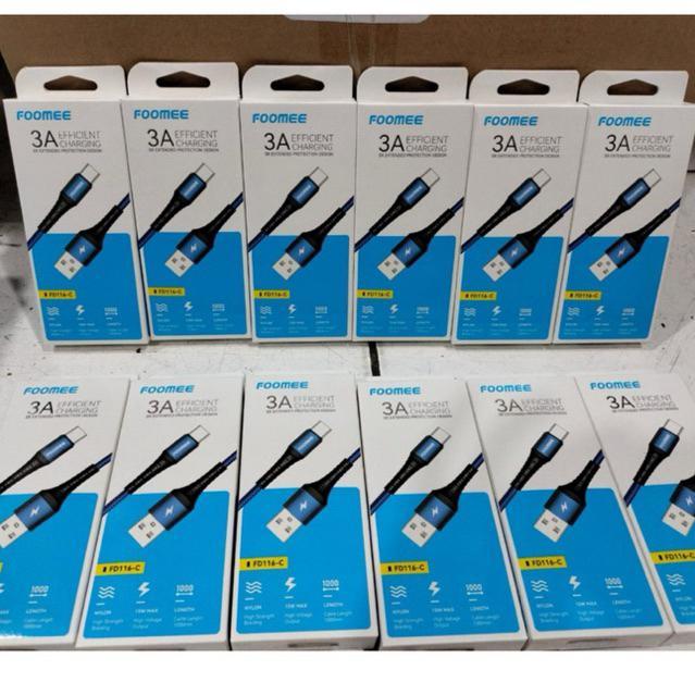 Foomee Fd116-C Cable Type-C Fast Charging 3A Braided Nylon Fd116C