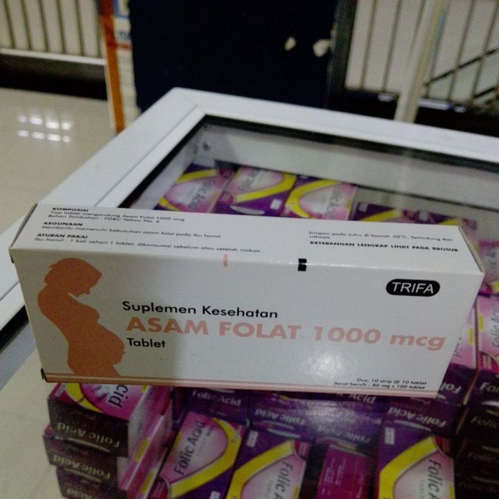 asam folat 1000 mcg trifa 100 tablet