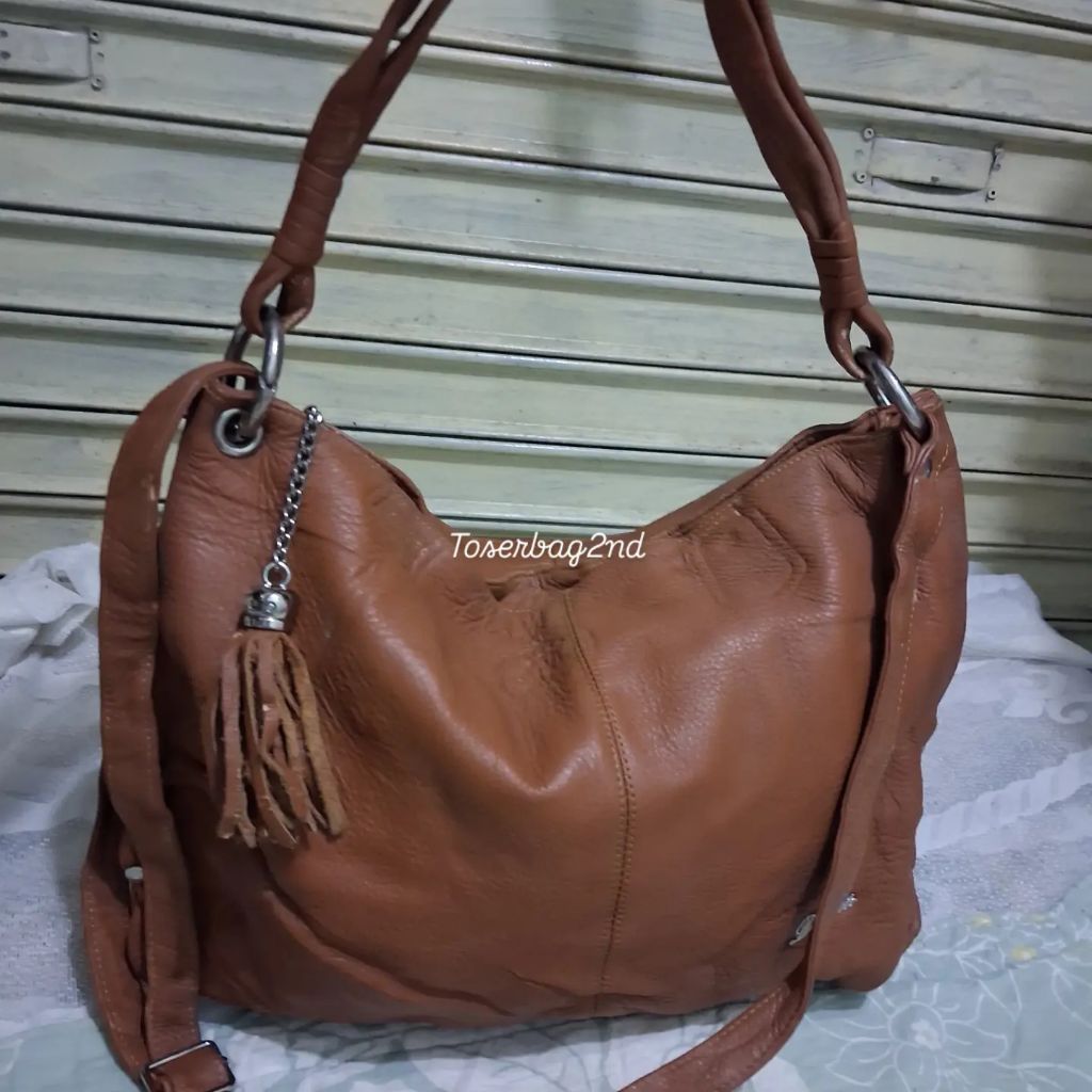 Preloved Tas Hobo Kulit asli Vintage