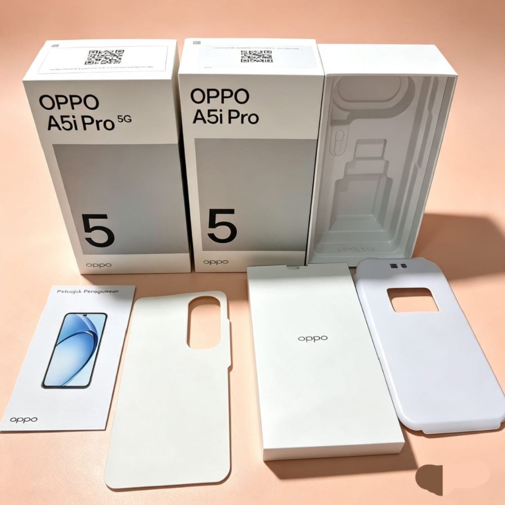 dus hp Oppo A5i PRO 5G / A5i PRO bok handphone asli copotan