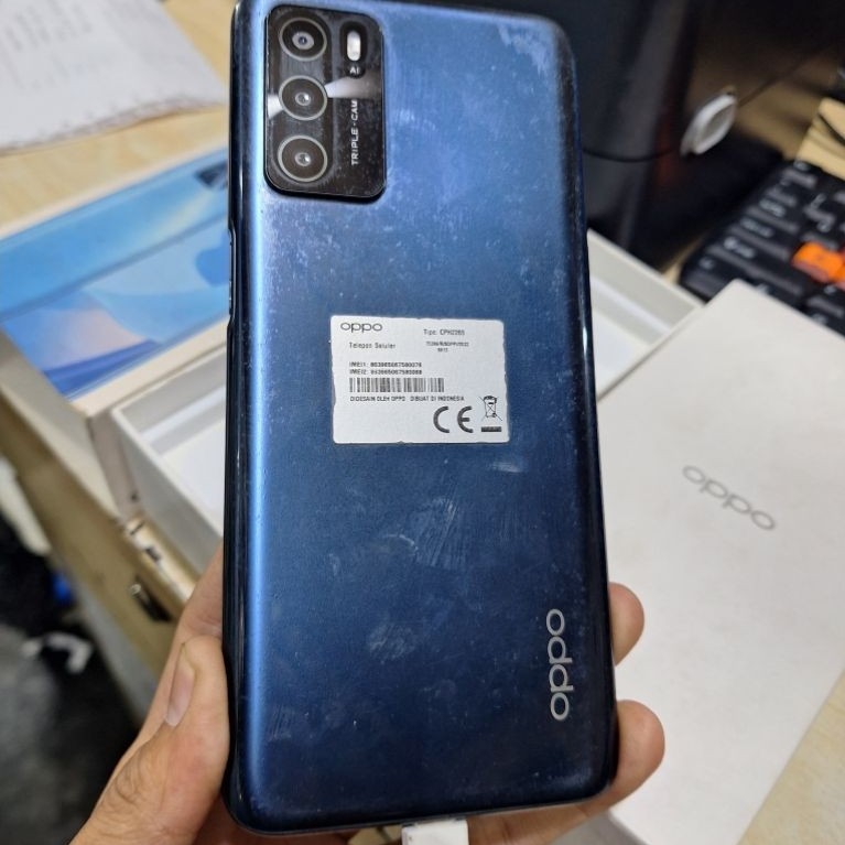 Hp Seken Oppo A16 3/32 Mulus Siap Pakai Second