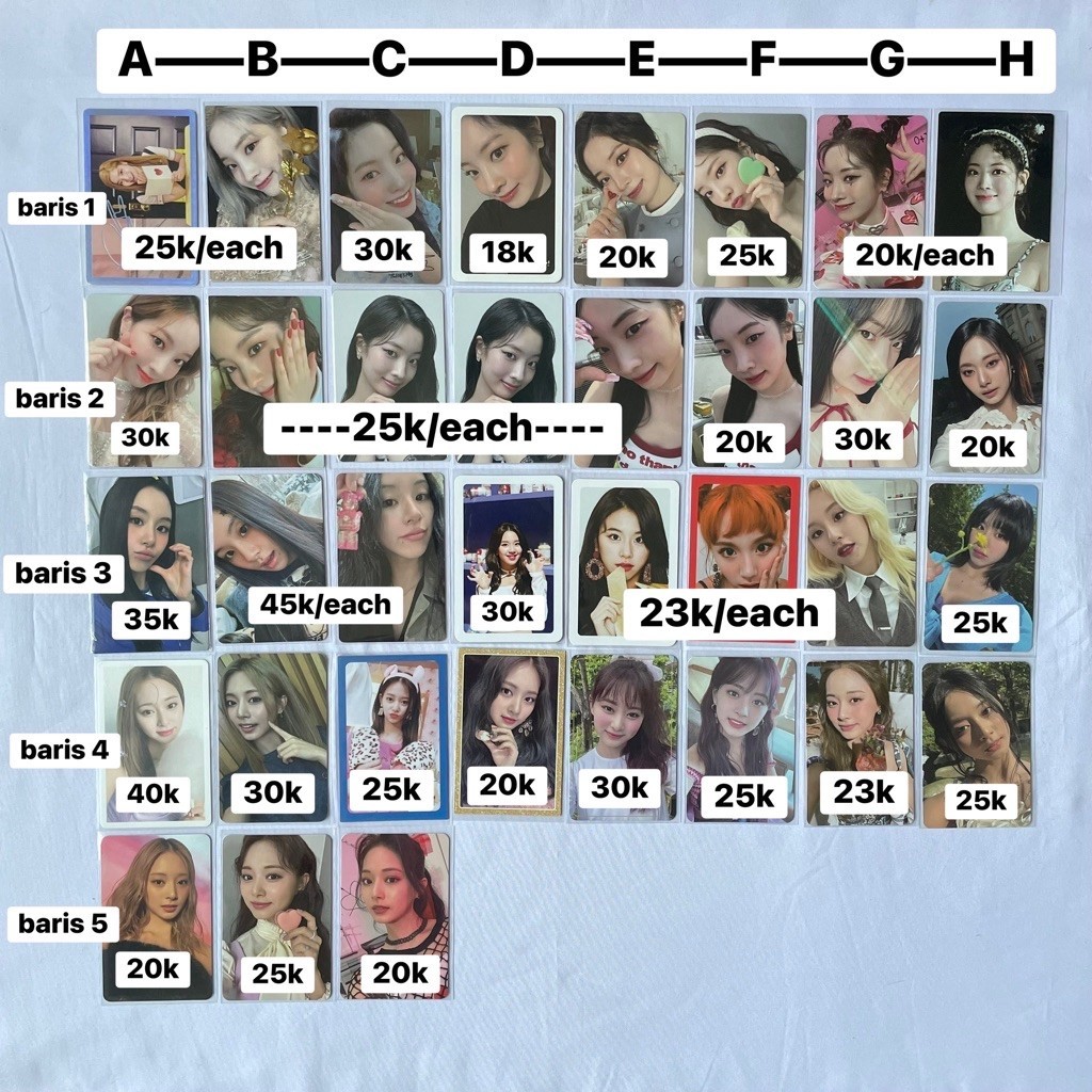 TWICE PHOTOCARD OFFICIAL PC ALBUM DAHYUN CHAEYOUNG TZUYU WIAD SIGNAL HOLO SIGN MORE&MORE MNM MONOGRA
