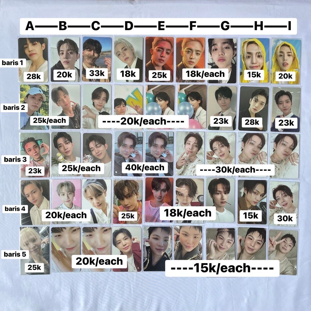 SEVENTEEN OFFICIAL PHOTOCARD PC SCOUPS SEUNGCHEOL JEONGHAN JOSHUA WEN JUNHUI JUN LEE WOOZI HOSHI HOW