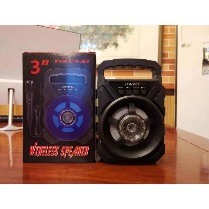 BIG SALE Portable Speaker XTM 5009 Free Mic Karaoke speaker bluetooth wireless karaoke XTM-5009 spea