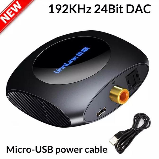 UNNLINK DIGITAL TO ANALOG CONVERTER DAC 24BIT 192KHZ BLACK FAS08