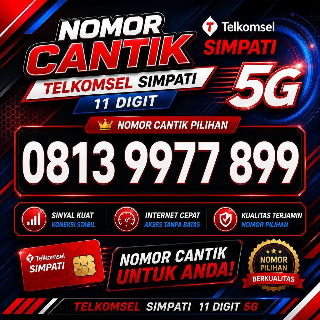 Nomor Cantik Simpati Kartu Perdana Telkomsel Cantik Rapih Simpati murah 9977 899