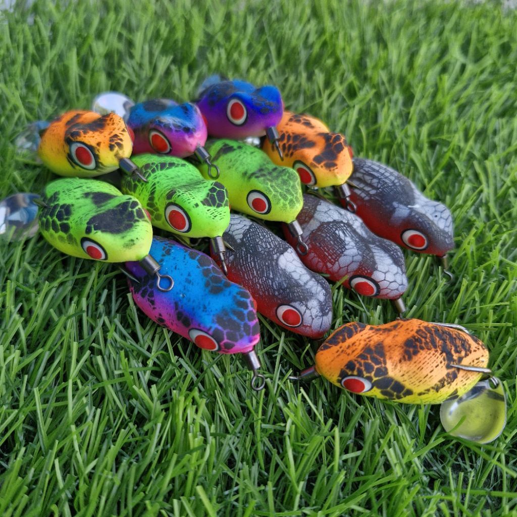 soft frog umpan casting 4cm berat 5gr timah cor