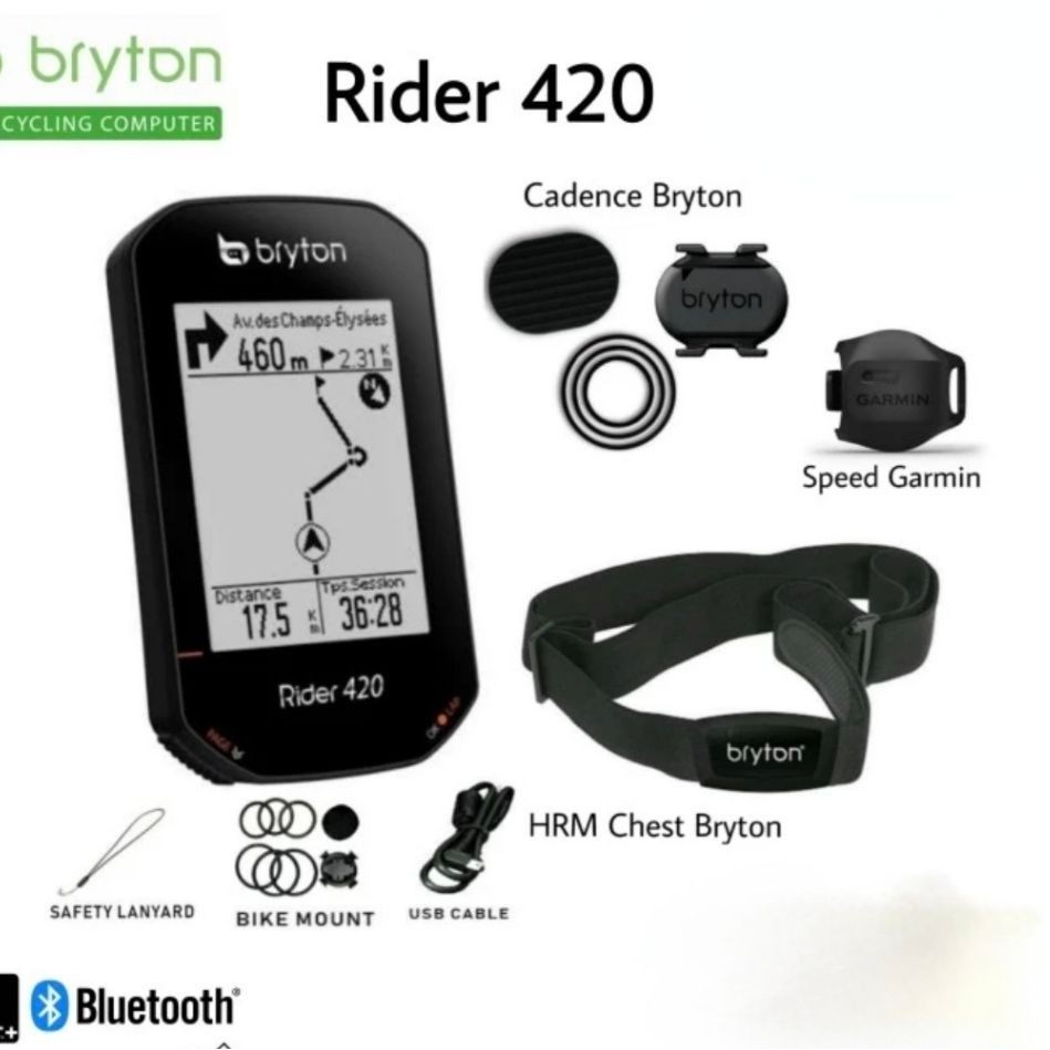 Bryton Rider 420 bundling 3 sensors Bryton