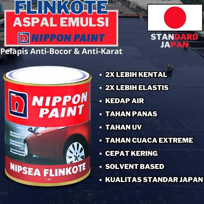 Nippon Flinkote Nipsea Flinkote Nippon 1Kg Cat Anti Karat Aspal Cair Nippon 1Kg