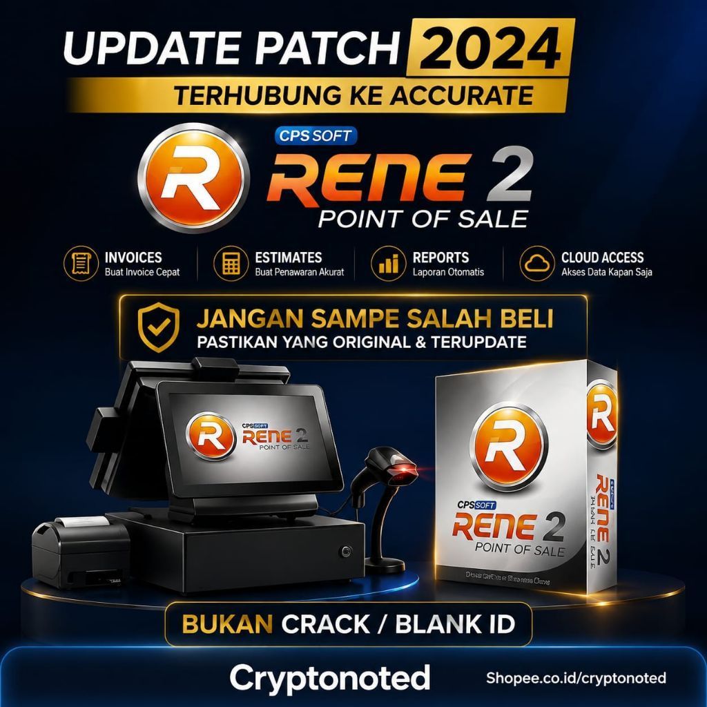 SOFTWARE APLIKASI KASIR RENE 2 POS TERBARU UPDATE 2024
