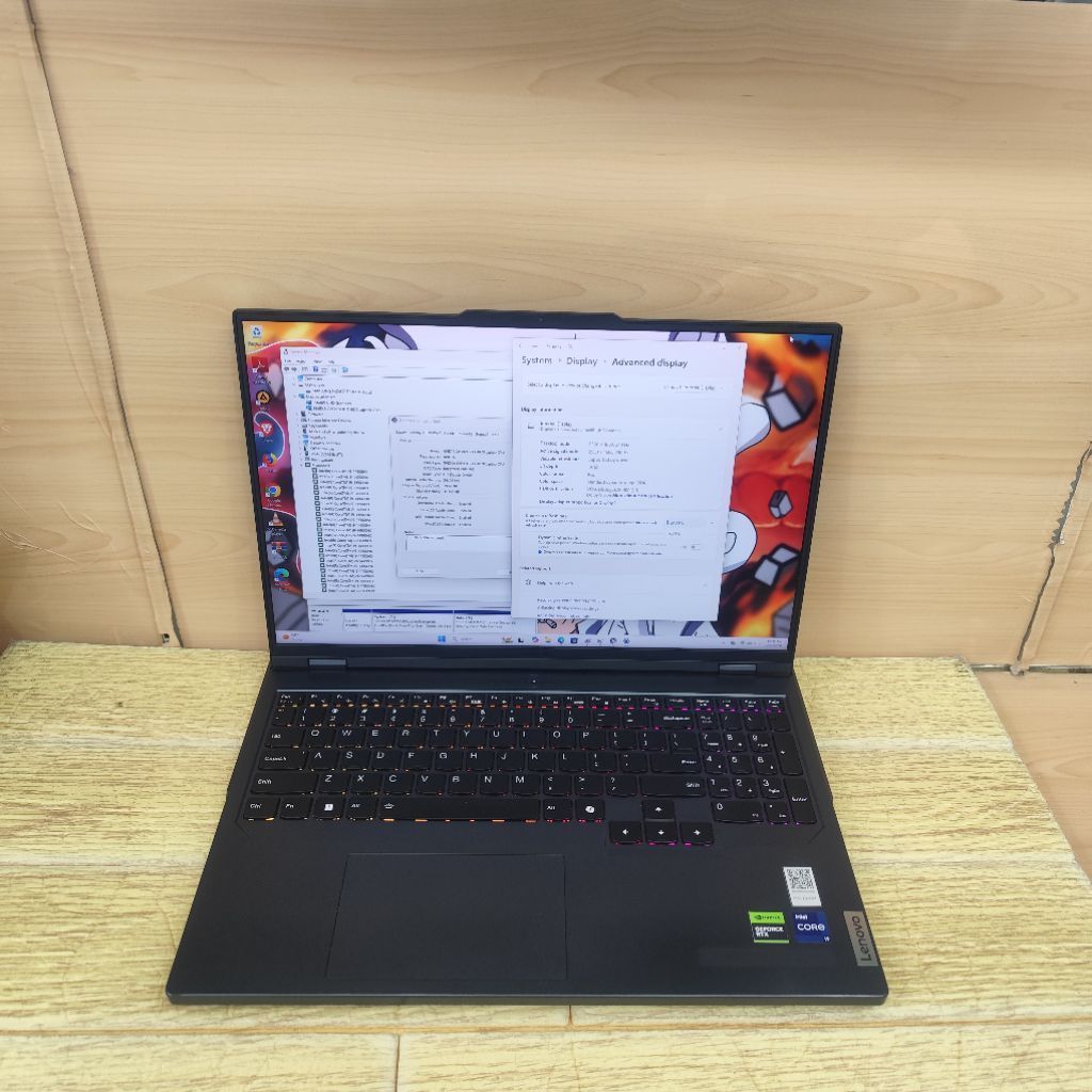 Laptop Second Lenovo Legion Pro 5 16irx9 Core i9-14900HX Ram 32GB Ssd 1TB Rtx 4070 8GB WQXGA
