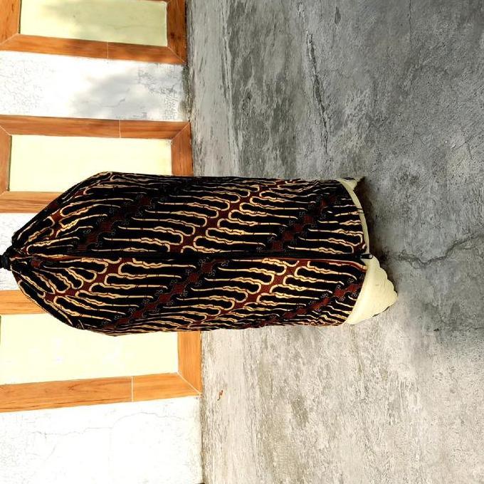 krodong sangkar burung lovebird bulat motif BATIK
