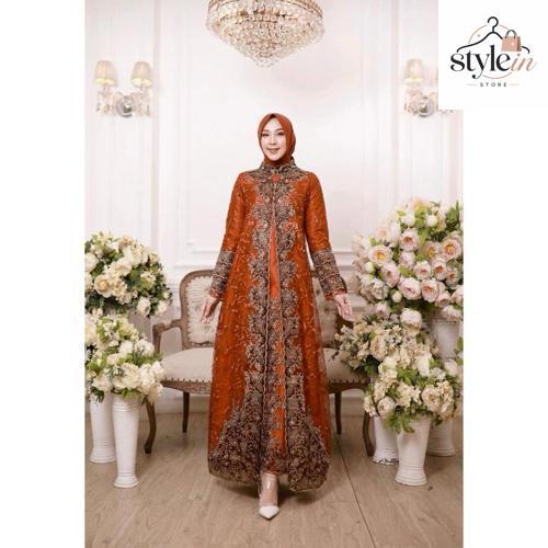 Gamis Tile Asoka|Gamis Jumbo Ld 120cm|Gamis Kondangan|Gamis Bordir Mewah|Gamis Jumbo|Gamis Tile Dot|