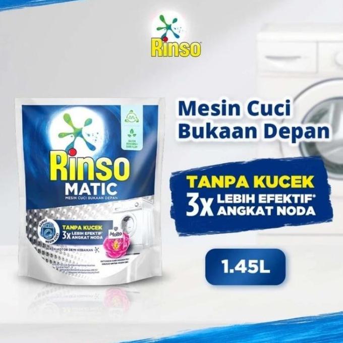 Rinso Matic Front Load Deterjen Cair 1,45 L
