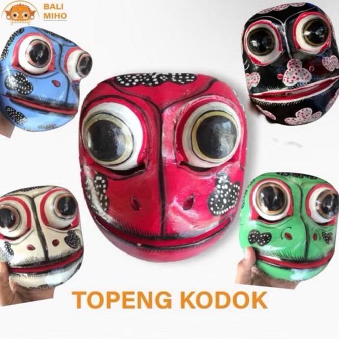 =+=+=+] Topeng Kodok - Topeng Katak - Topeng Kayu - Topeng Bali - Topeng Lucu - Topeng Unik - Topeng